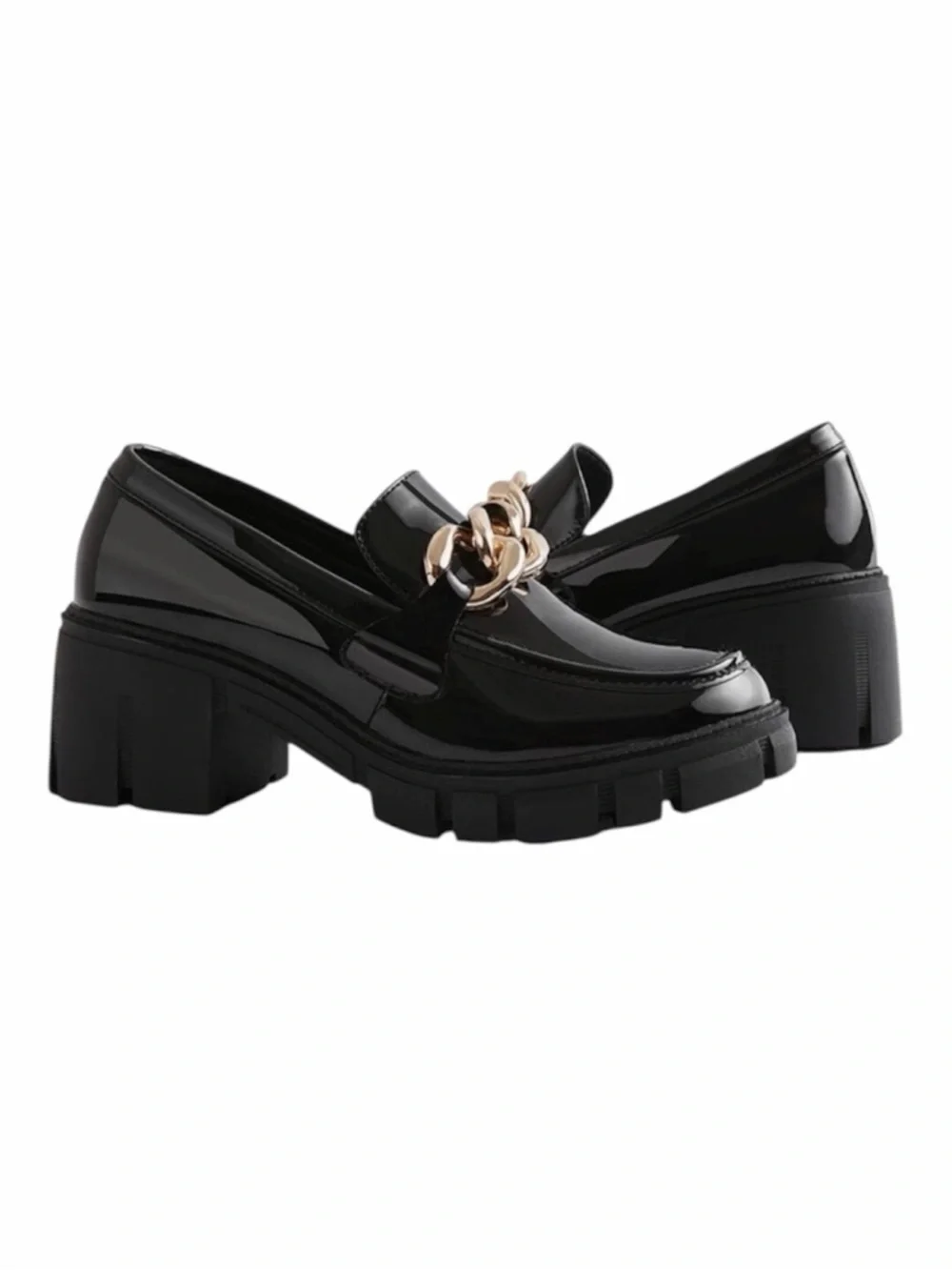 Tinstree Platform Patent Leather Loafers